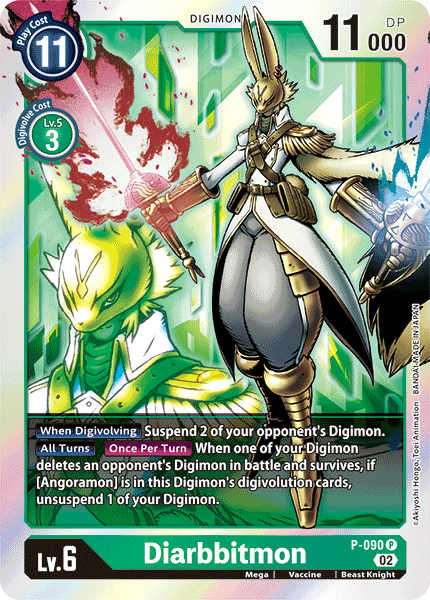 (P-090) Digimon TCG Resurgence Booster Single: Diarbbitmon (P-090)  Promo
