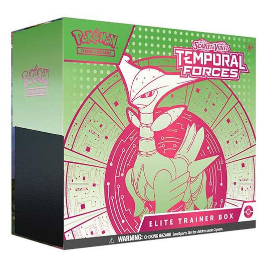 Pokemon TCG: Scarlet &  Violet 5 - Temporal Forces - Elite  Trainer Box - Iron Leaves