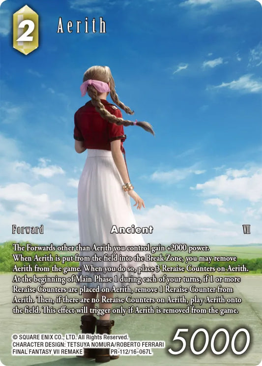 (067) Final Fantasy TCG Emissaries of Light Single: Aerith (16-067) (V.2)  Legend
