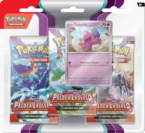 Pokemon TCG: Scarlet & Violet Paldea Evolved Triple Pack - Tinkatink
