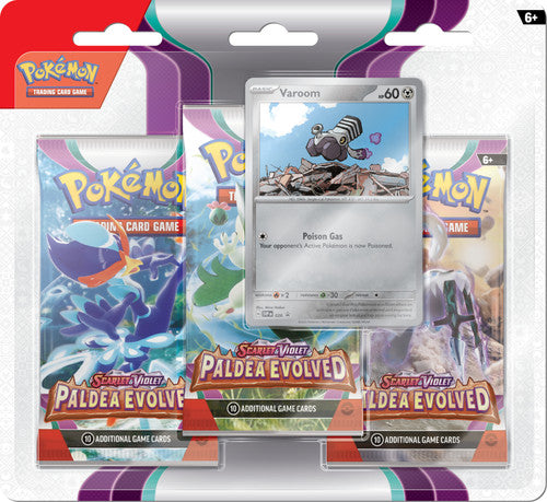 Pokemon TCG: Scarlet & Violet Paldea Evolved Triple Pack - Varoom