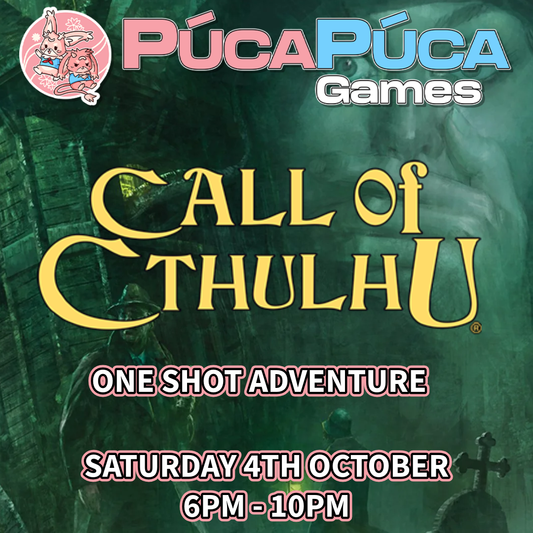 Call of Cthulu: One Shot Adventure - Sat 4th October 2025