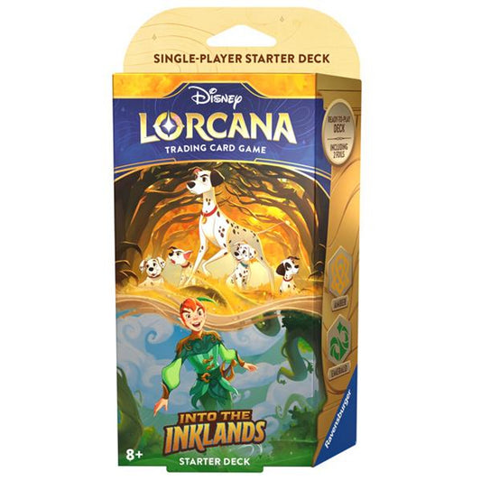 Disney Lorcana Trading Card Game - Into the Inklands Starter Deck Pongo Peter Pan