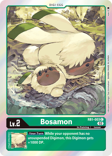 (003) Digimon TCG Resurgence Booster Single: Bosamon (RB1-003)  Common
