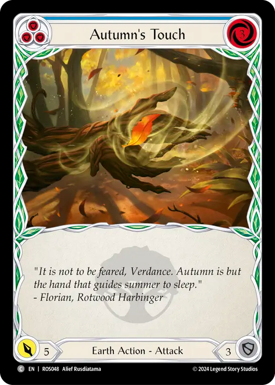 (ROS048) Flesh & Blood TCG Rosetta Single: Autumn's Touch (Blue) (Regular)  Common