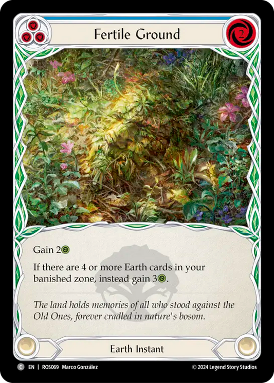 (ROS069) Flesh & Blood TCG Rosetta Single: Fertile Ground (Blue) (Regular)  Common