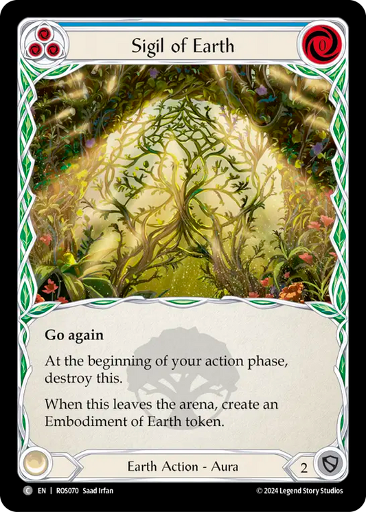 (ROS070) Flesh & Blood TCG Rosetta Single: Sigil of Earth (Regular)  Common
