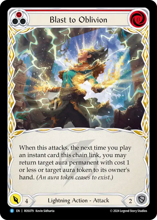 (ROS079) Flesh & Blood TCG Rosetta Single: Blast to Oblivion (Red) (Rainbow Foil)  Rare