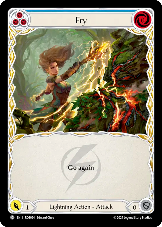 (ROS094) Flesh & Blood TCG Rosetta Single: Fry (Blue) (Rainbow Foil)  Common