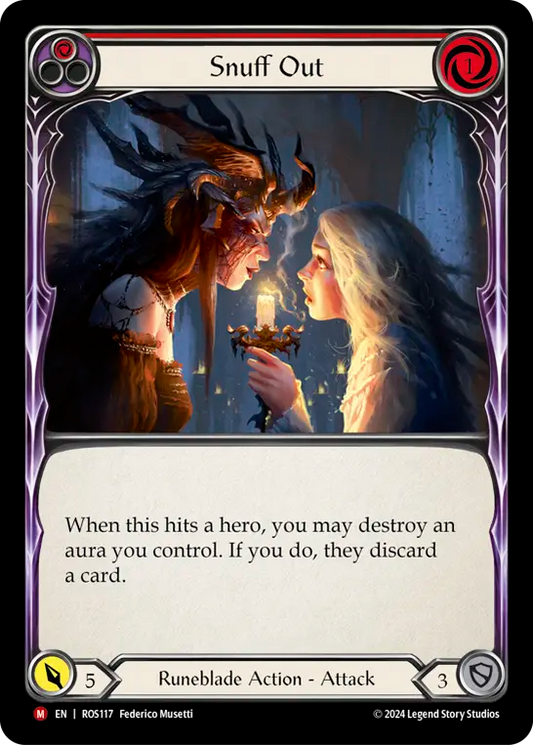 (ROS117) Flesh & Blood TCG Rosetta Single: Snuff Out (Rainbow Foil)  Majestic