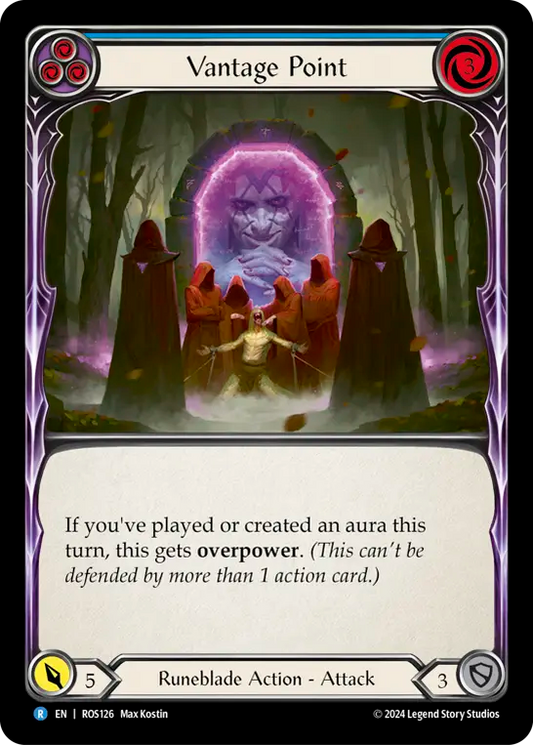 (ROS126) Flesh & Blood TCG Rosetta Single: Vantage Point (Blue) (Regular)  Rare