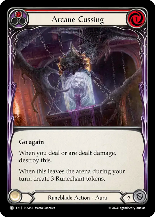 (ROS152) Flesh & Blood TCG Rosetta Single: Arcane Cussing (Red) (Regular)  Common