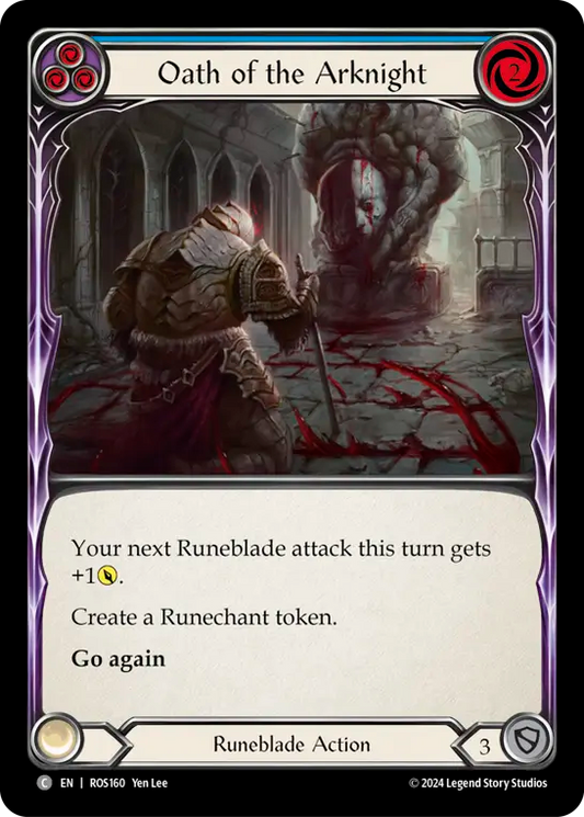 (ROS160) Flesh & Blood TCG Rosetta Single: Oath of the Arknight (Blue) (Regular)  Common