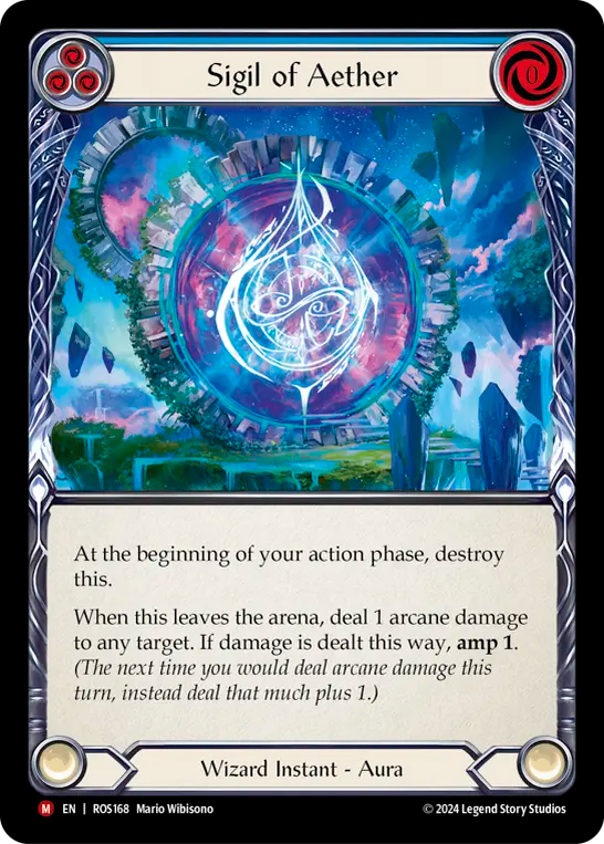 (ROS168) Flesh & Blood TCG Rosetta Single: Sigil of Aether (Regular)  Majestic