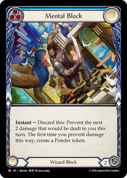 (ROS169) Flesh & Blood TCG Rosetta Single: Mental Block (Regular)  Majestic