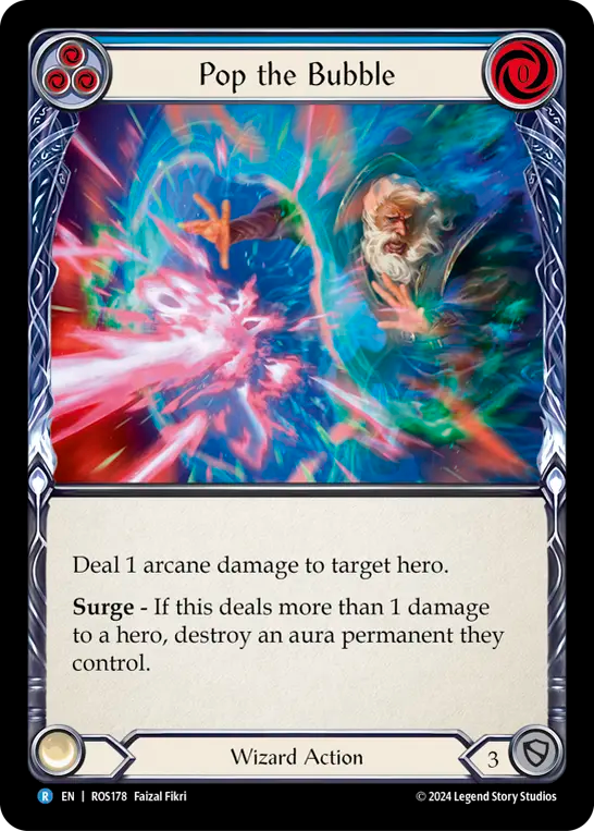 (ROS178) Flesh & Blood TCG Rosetta Single: Pop the Bubble (Blue) (Regular)  Rare