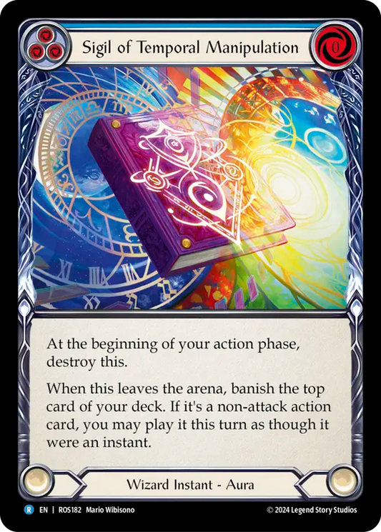 (ROS182) Flesh & Blood TCG Rosetta Single: Sigil of Temporal Manipulation (Regular)  Rare