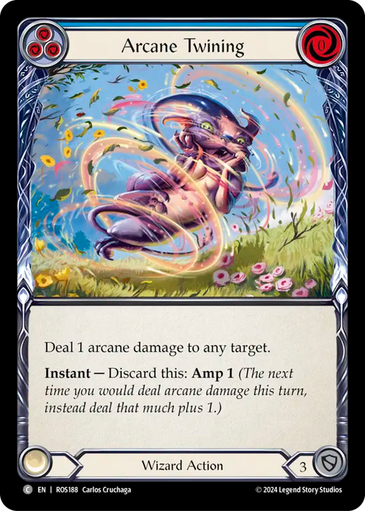 (ROS188) Flesh & Blood TCG Rosetta Single: Arcane Twining (Blue) (Regular)  Common
