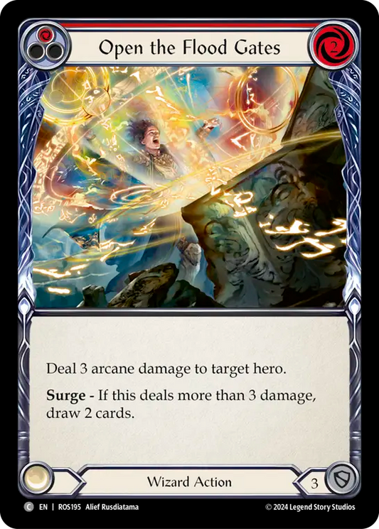 (ROS195) Flesh & Blood TCG Rosetta Single: Open the Flood Gates (Red) (Regular)  Common