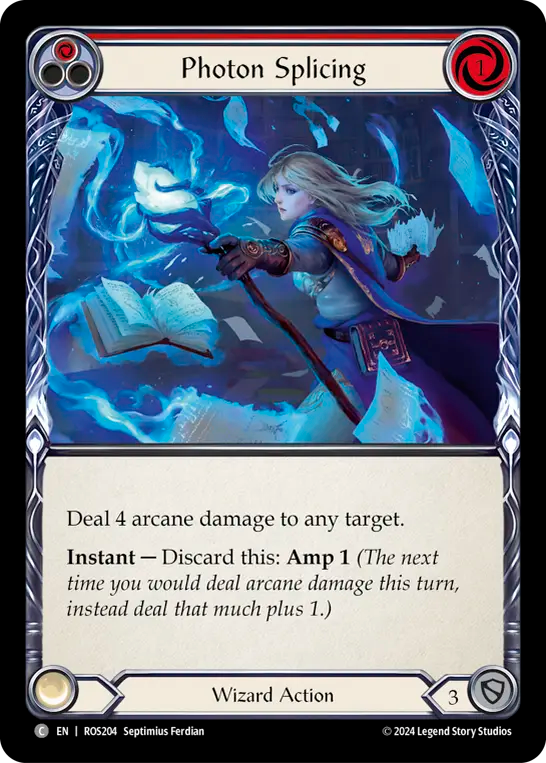 (ROS204) Flesh & Blood TCG Rosetta Single: Photon Splicing (Red) (Regular)  Common