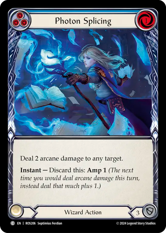 (ROS206) Flesh & Blood TCG Rosetta Single: Photon Splicing (Blue) (Regular)  Common