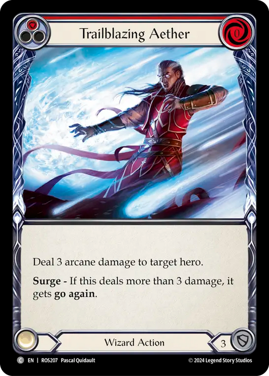 (ROS207) Flesh & Blood TCG Rosetta Single: Trailblazing Aether (Red) (Regular)  Common