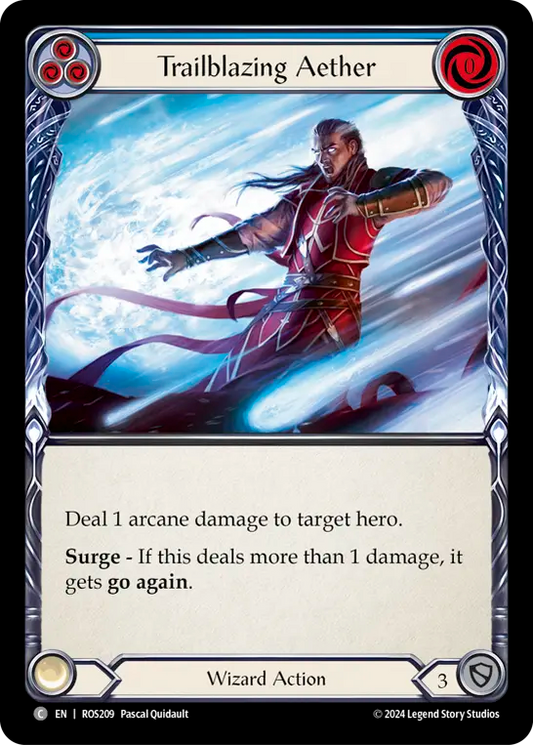 (ROS209) Flesh & Blood TCG Rosetta Single: Trailblazing Aether (Blue) (Regular)  Common