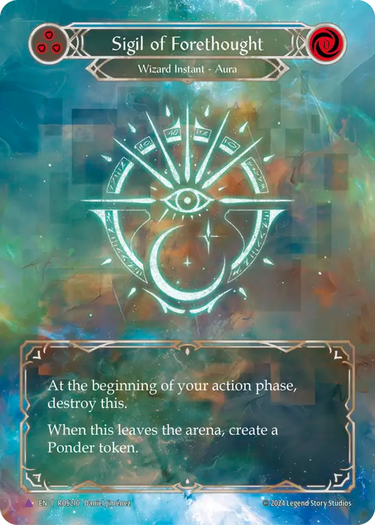 (ROS210) Flesh & Blood TCG Rosetta Single: Sigil of Forethought (Marvel)  Marvel