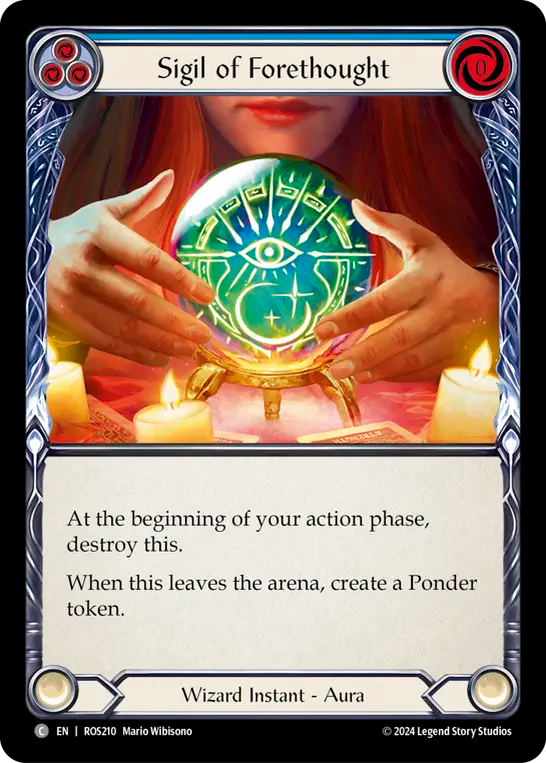 (ROS210) Flesh & Blood TCG Rosetta Single: Sigil of Forethought (Regular)  Common