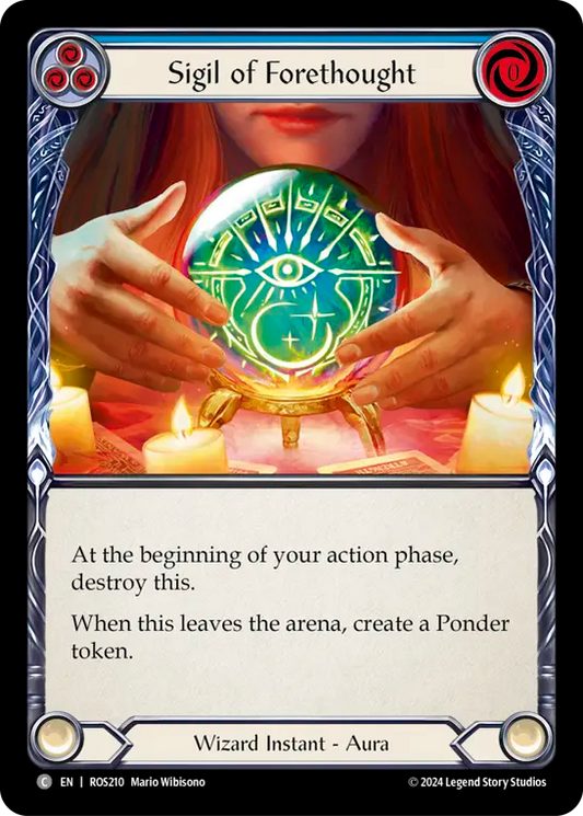 (ROS210) Flesh & Blood TCG Rosetta Single: Sigil of Forethought (Regular)  Common