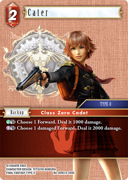(009) Final Fantasy TCG Legacy Collection Single: Cater (3-009) (V.1) Holo Common