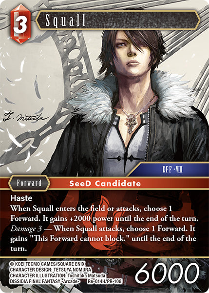 (014) Final Fantasy TCG Legacy Collection Single: Squall (PR-108) (V.1)  Hero