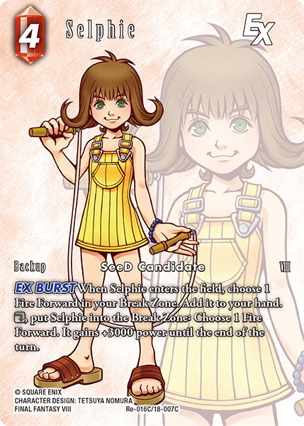(016) Final Fantasy TCG Legacy Collection Single: Selphie (18-007) (V.2) Holo Common