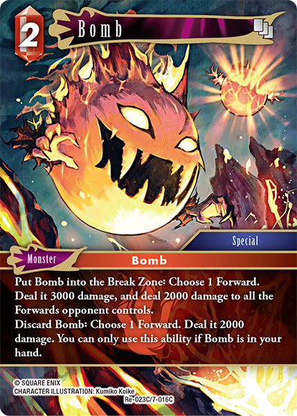 (023) Final Fantasy TCG Legacy Collection Single: Bomb (7-016) (V.1)  Common