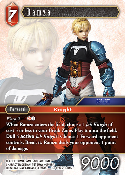 (028) Final Fantasy TCG Legacy Collection Single: Ramza (18-015) (V.1) Holo Common