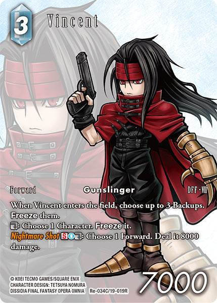 (034) Final Fantasy TCG Legacy Collection Single: Vincent (19-019) (V.2) Holo Common