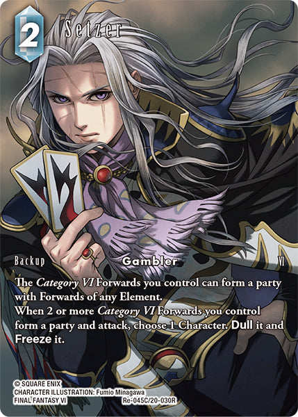 (045) Final Fantasy TCG Legacy Collection Single: Setzer (20-030) (V.2) Holo Common