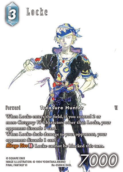 (058) Final Fantasy TCG Legacy Collection Single: Locke (4-048) (V.2) Holo Hero