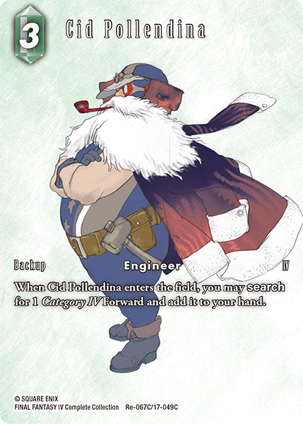 (067) Final Fantasy TCG Legacy Collection Single: Cid Pollendina (17-049) (V.2) Holo Common