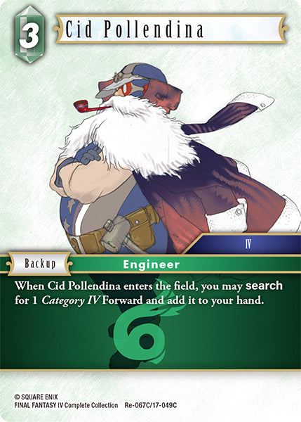 (067) Final Fantasy TCG Legacy Collection Single: Cid Pollendina (17-049) (V.1) Holo Common