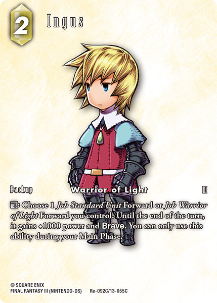 (092) Final Fantasy TCG Legacy Collection Single: Ingus (13-055) (V.2) Holo Common