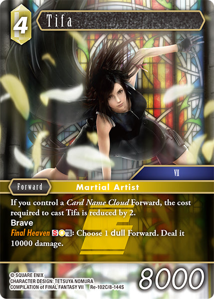 (102) Final Fantasy TCG Legacy Collection Single: Tifa (8-144) (V.1)  Common