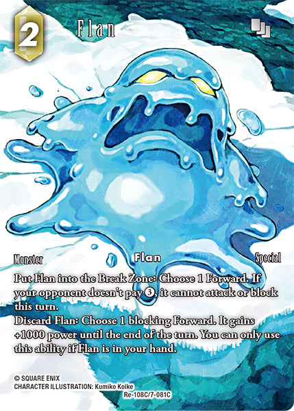 (108) Final Fantasy TCG Legacy Collection Single: Flan (7-081) (V.2) Holo Common