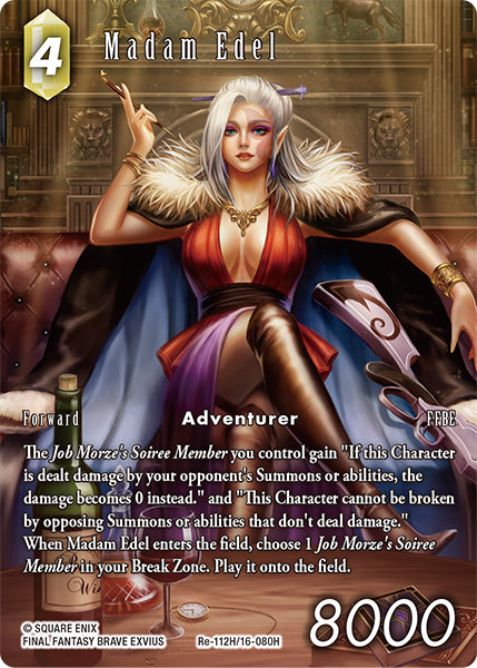 (112) Final Fantasy TCG Legacy Collection Single: Madam Edel (16-080) (V.2) Holo Hero