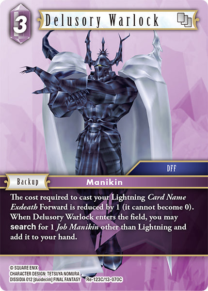 (123) Final Fantasy TCG Legacy Collection Single: Delusory Warlock (13-070) (V.1)  Common