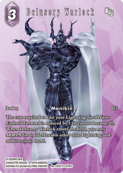 (123) Final Fantasy TCG Legacy Collection Single: Delusory Warlock (13-070) (V.2) Holo Common