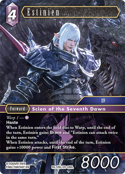 (126) Final Fantasy TCG Legacy Collection Single: Estinien (20-088) (V.1) Holo Legend