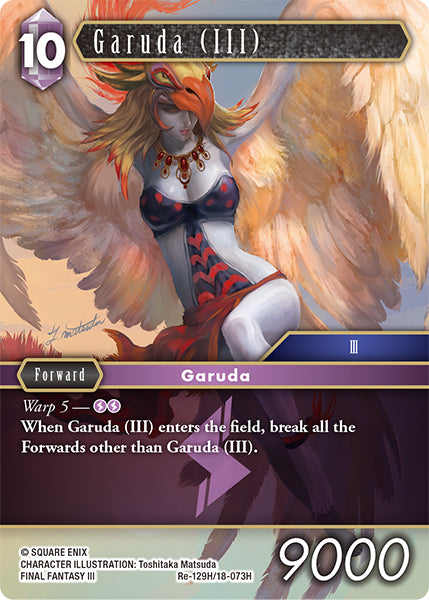 (129) Final Fantasy TCG Legacy Collection Single: Garuda (III) (18-073) (V.1) Holo Hero