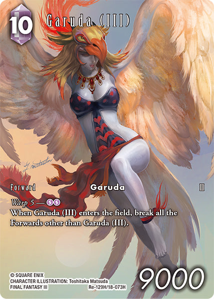(129) Final Fantasy TCG Legacy Collection Single: Garuda (III) (18-073) (V.2) Holo Hero