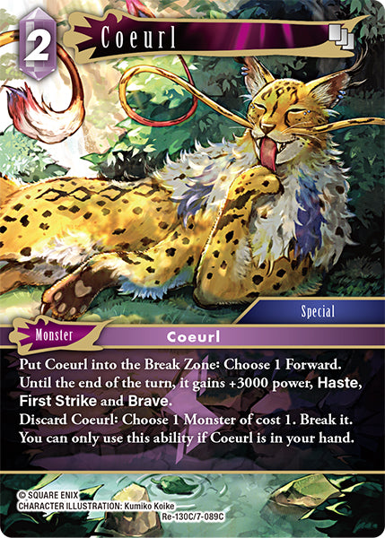 (130) Final Fantasy TCG Legacy Collection Single: Coeurl (7-089) (V.1)  Common